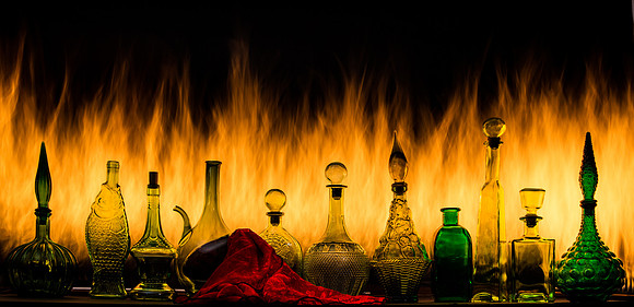 Bottles on Fire